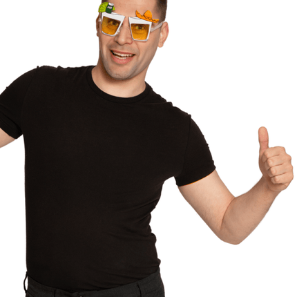 Hawaii Bril Gekleurd Cocktail van Partychimp koop je bij Partywinkel