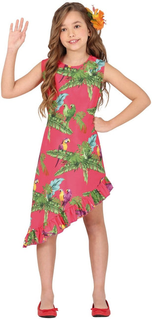 Hawaii Jurk Meisje - Partywinkel - 8434077784310