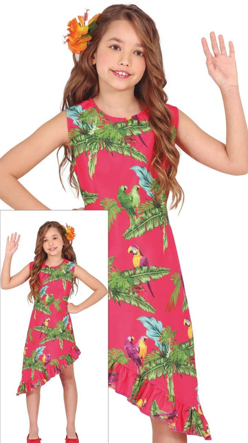 Hawaii Jurk Meisje - Partywinkel - 8434077784310