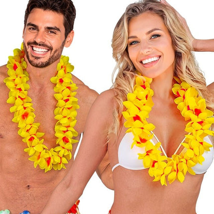 Hawaii Krans Geel van Widmann koop je bij Partywinkel