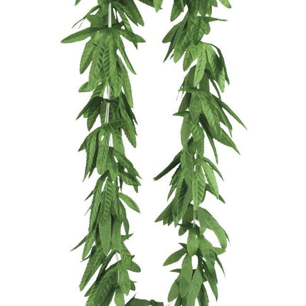 Hawaii Krans Groen Bladeren van Boland koop je bij Partywinkel