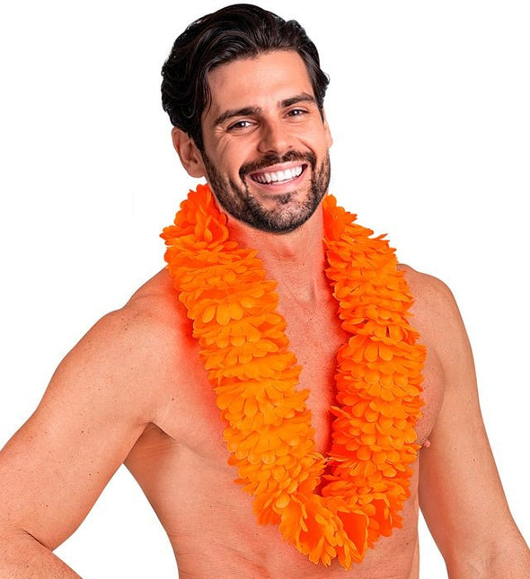 Hawaii Krans Oranje van Widmann koop je bij Partywinkel