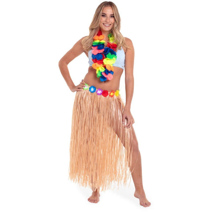 Hawaii Rok Naturel - 80cm van Folat koop je bij Partywinkel
