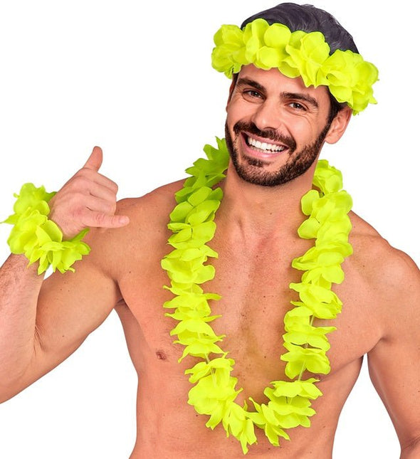 Hawaii Set Geel van Widmann koop je bij Partywinkel