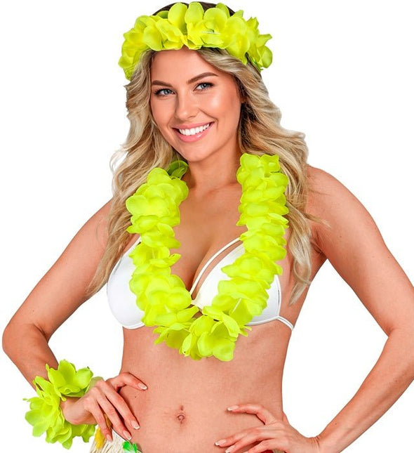 Hawaii Set Geel van Widmann koop je bij Partywinkel