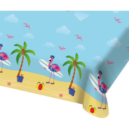 Hawaii Tafelkleed Flamingo 1,8m van Folat koop je bij Partywinkel