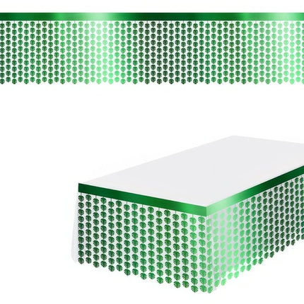 Hawaii Tafelkleed Groen Palmbladeren 4m van Fiestas Guirca koop je bij Partywinkel