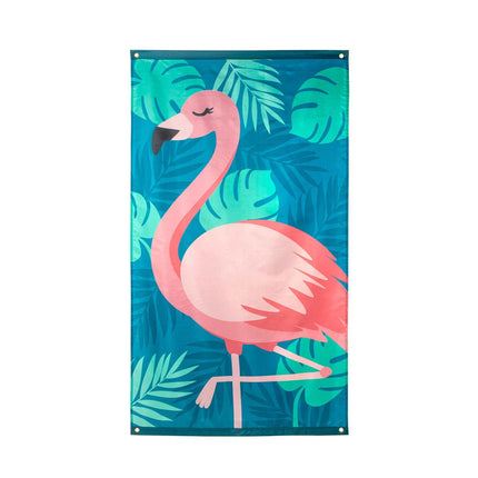 Hawaii Vlag Flamingo 1,5m van Boland koop je bij Partywinkel