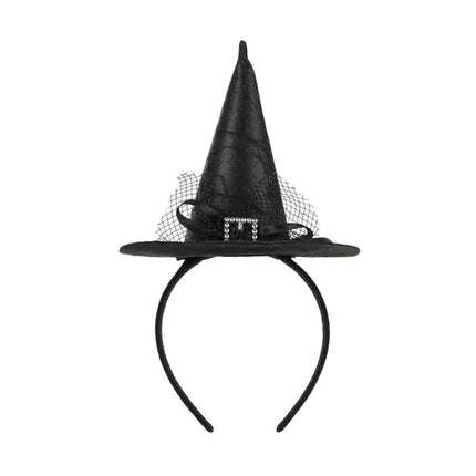 Heks Haarband Zwart Heksenhoed van Partydeco koop je bij Partywinkel