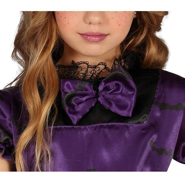 Heks Halloween Jurk Meisje Paars van Fiestas Guirca koop je bij Partywinkel