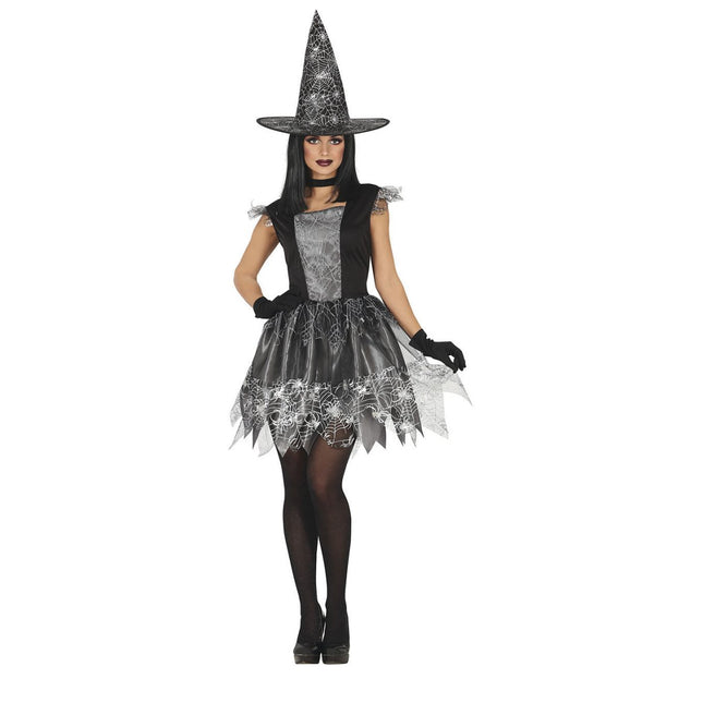 Heks Halloween Kostuum Dames Zilver van Fiestas Guirca koop je bij Partywinkel