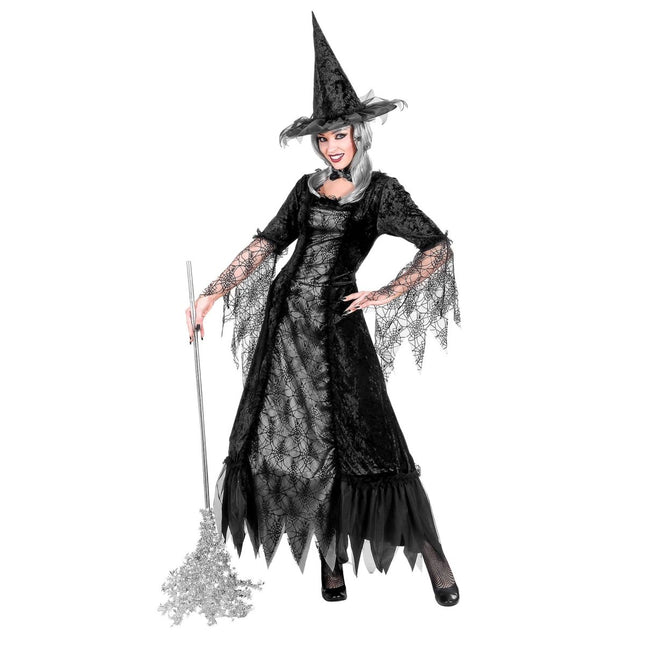 Heks Kostuum Dames Spiderweb van Widmann koop je bij Partywinkel