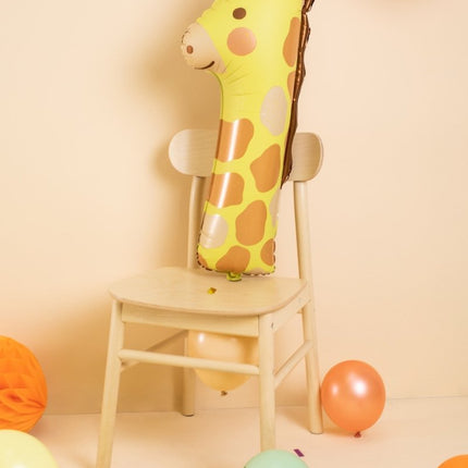 Helium Ballon 1 Jaar Giraffe Leeg 82cm van Partydeco koop je bij Partywinkel