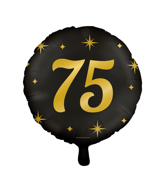 Helium Ballon 75 Jaar Leeg 30cm van Paper Dreams koop je bij Partywinkel