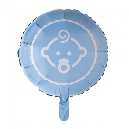 Helium Ballon Baby Boy Lichtblauw 45cm leeg van WeFiesta koop je bij Partywinkel