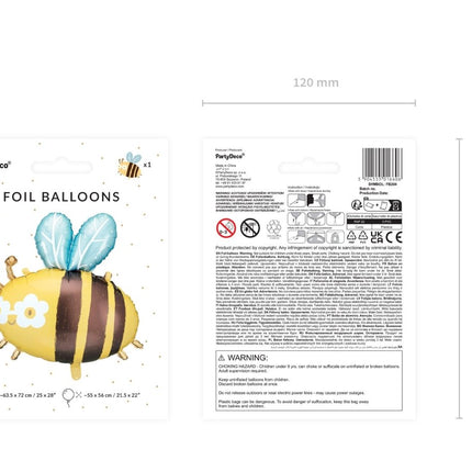 Helium Ballon Bij Leeg 56cm van Partydeco koop je bij Partywinkel