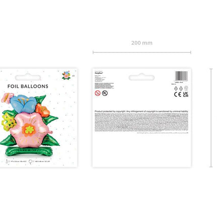Helium Ballon Bloemen Standaard Leeg 1,16m van Partydeco koop je bij Partywinkel