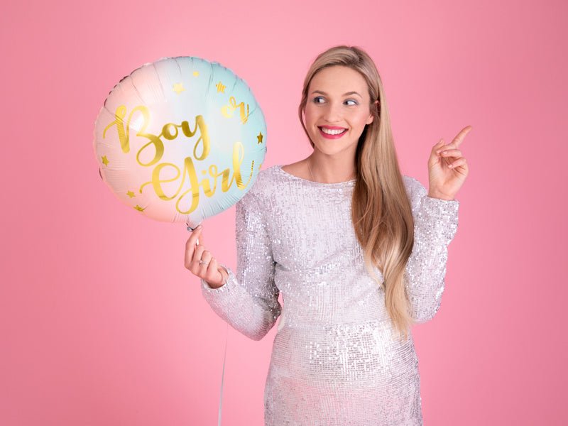 Helium Ballon Boy Or Girl Leeg 35cm van Partydeco koop je bij Partywinkel
