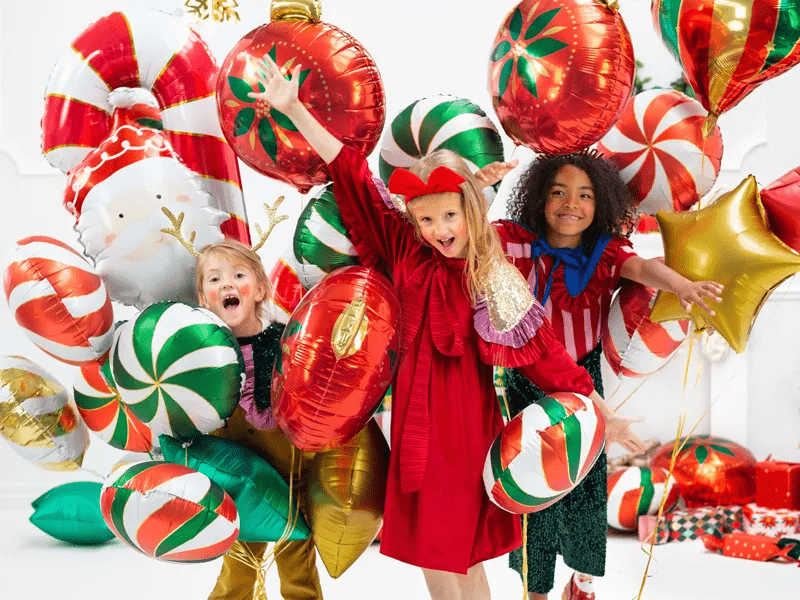 Helium Ballon Candy Rood Leeg 35cm van Partydeco koop je bij Partywinkel