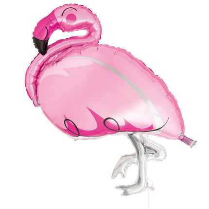 Helium Ballon Flamingo 89cm leeg van Unique koop je bij Partywinkel