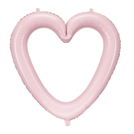 Helium Ballon Frame Hart Leeg 72cm van Partydeco koop je bij Partywinkel