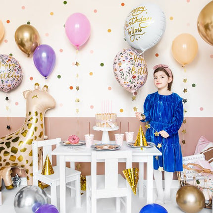 Helium Ballon Happy Birthday To You Leeg 35cm van Partydeco koop je bij Partywinkel