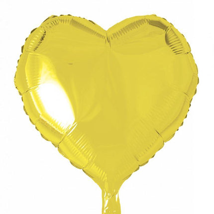 Helium Ballon Hart Geel 46cm leeg van WeFiesta koop je bij Partywinkel