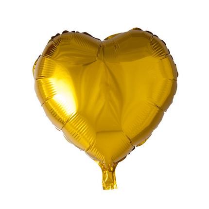 Helium Ballon Hart Goud 45cm leeg - Partywinkel - 5712735003694