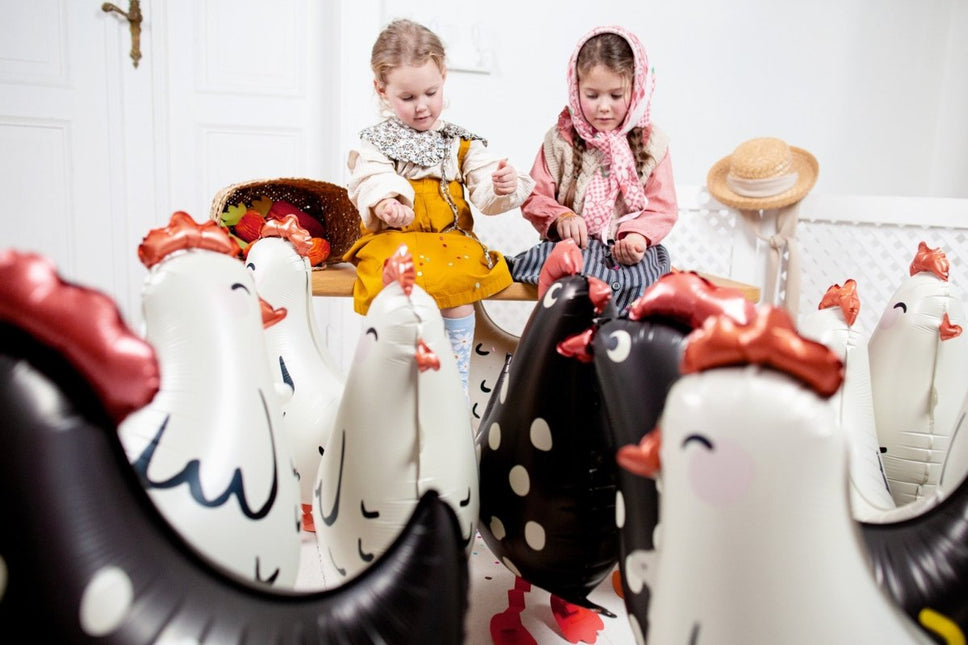 Helium Ballon Kip Leeg 45cm van Partydeco koop je bij Partywinkel