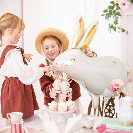 Helium Ballon Konijn Leeg 70cm van Partydeco koop je bij Partywinkel