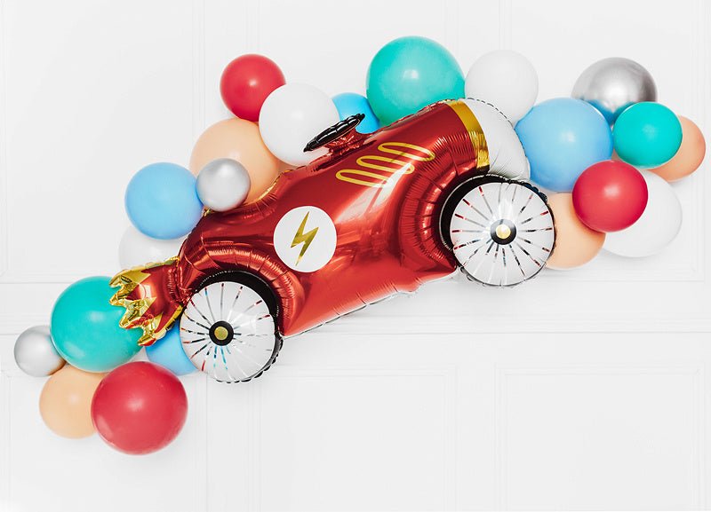 Helium Ballon Race Auto Leeg 1,11m van Partydeco koop je bij Partywinkel