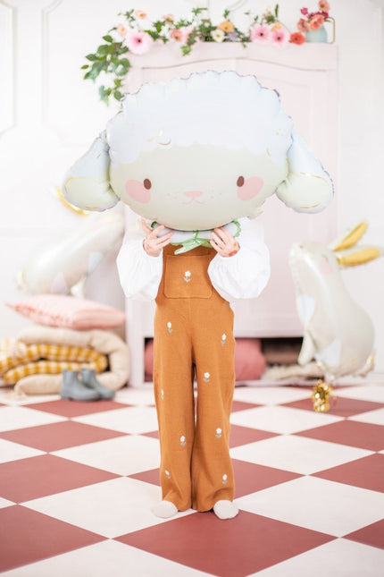 Helium Ballon Schaap Leeg 67cm van Partydeco koop je bij Partywinkel