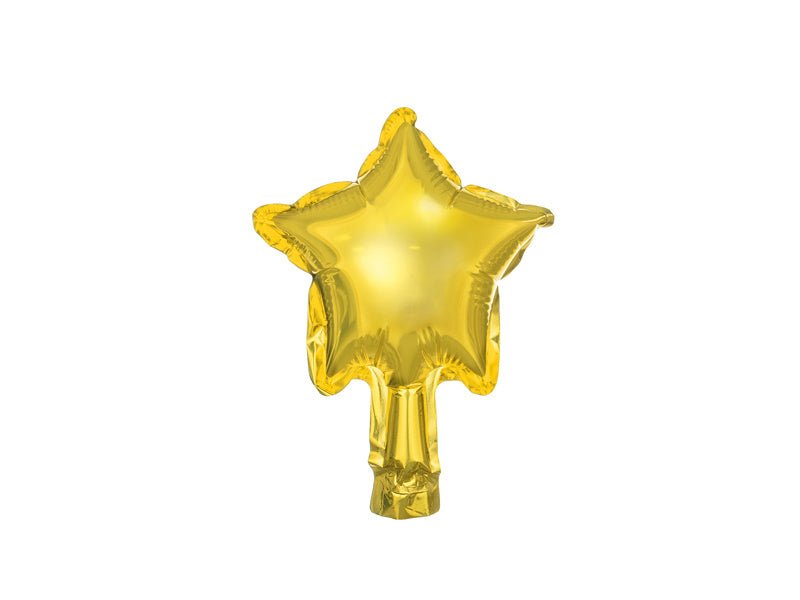 Helium Ballon Ster Goud Leeg 12cm 25st van Partydeco koop je bij Partywinkel