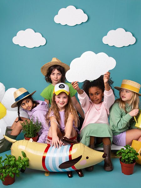 Helium Ballon Tekkel Leeg 96cm van Partydeco koop je bij Partywinkel