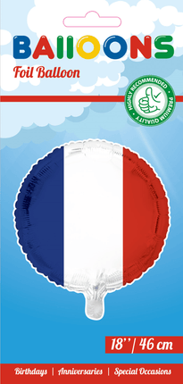 Helium Ballon Vlag Frankrijk 45cm leeg van WeFiesta koop je bij Partywinkel