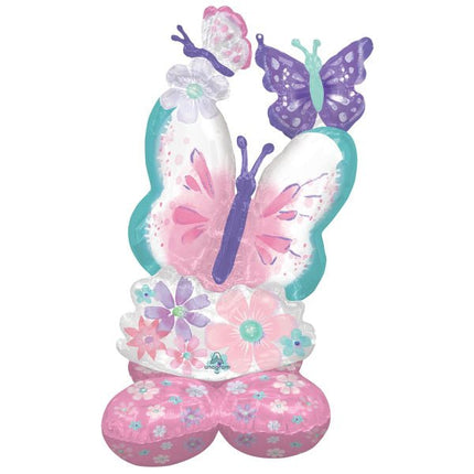 Helium Ballon Vlinder Standaard Leeg 71cm van Anagram koop je bij Partywinkel