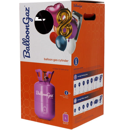 Helium Tank met 30 Ballonnen en Lint van Partywinkel koop je bij Partywinkel