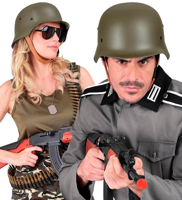 Helm Militair Groen van Widmann koop je bij Partywinkel