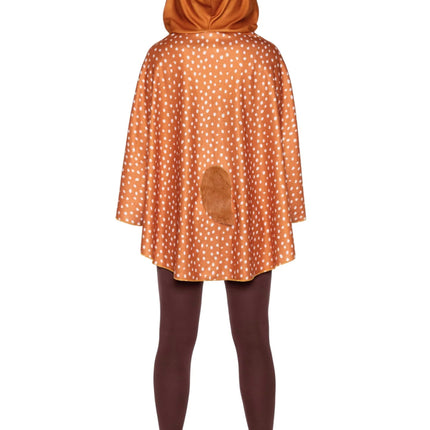 Hert Poncho Dames Leg Avenue - Partywinkel - 714718551135