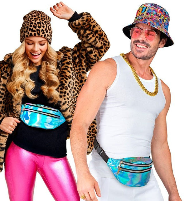 Heuptas Blauw Holografisch van Widmann koop je bij Partywinkel