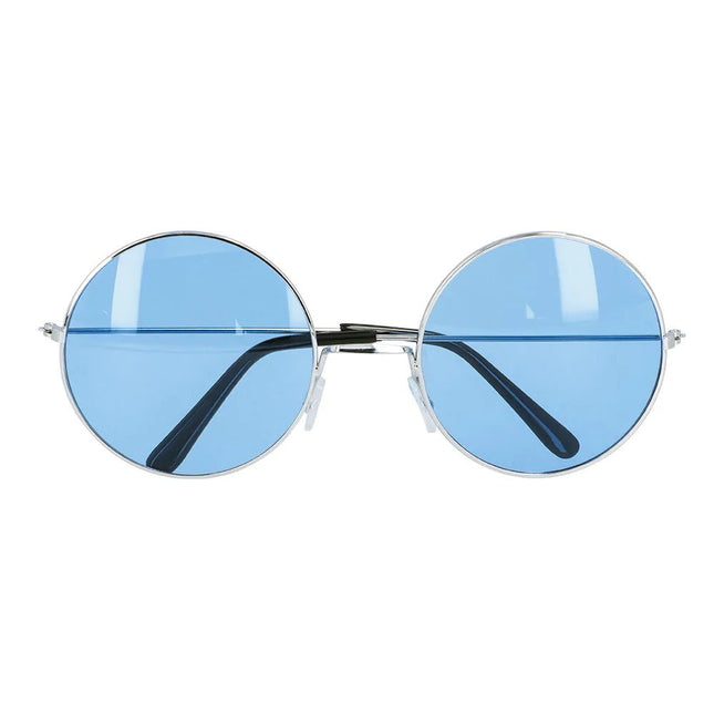 Hippie 60S Bril Blauw Xl - Partywinkel - 8712026445636
