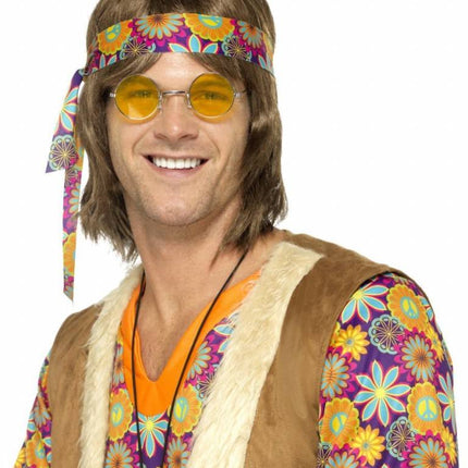 Hippie Bril Geel van Smiffys koop je bij Partywinkel