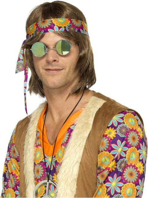 Hippie Bril Spiegelglas van Smiffys koop je bij Partywinkel