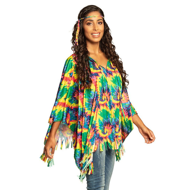 Hippie Poncho Set 2 delig van Boland koop je bij Partywinkel