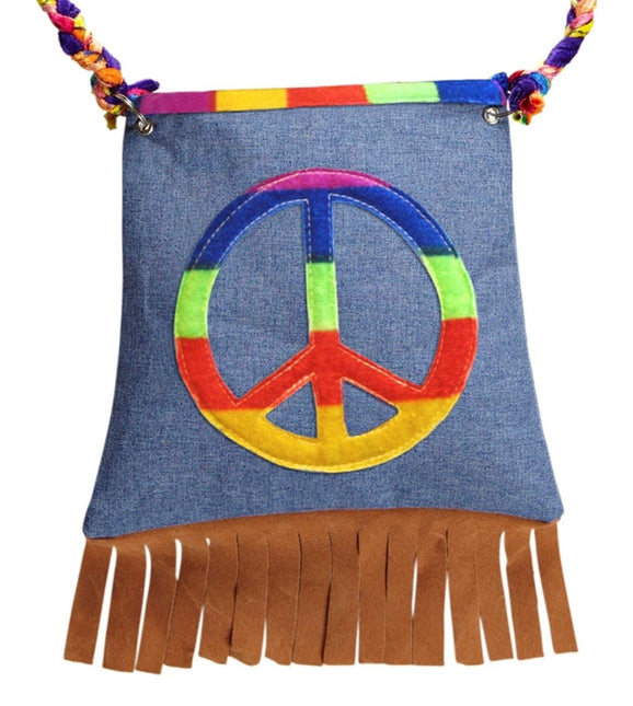 Hippie Tas Peace van Widmann koop je bij Partywinkel