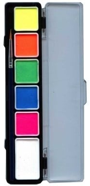 Hobby Watercolor Palet Neon Colours 6gr + 3gr 5st van PXP Professional Colours koop je bij Partywinkel