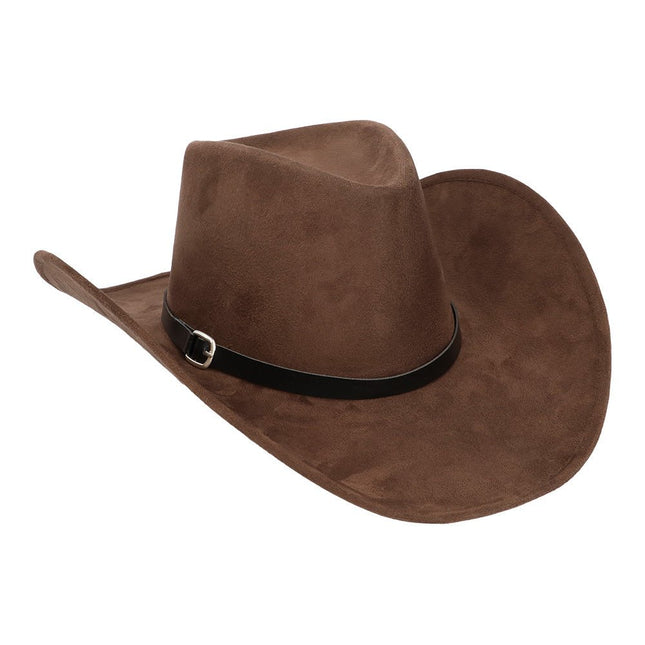 Hoed cowboy Bronco bruin van Boland koop je bij Partywinkel