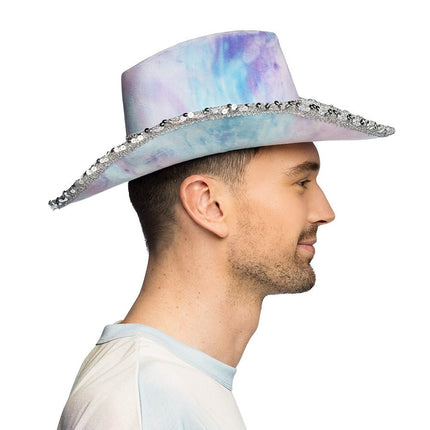 Hoed cowboy Darling lila van Boland koop je bij Partywinkel