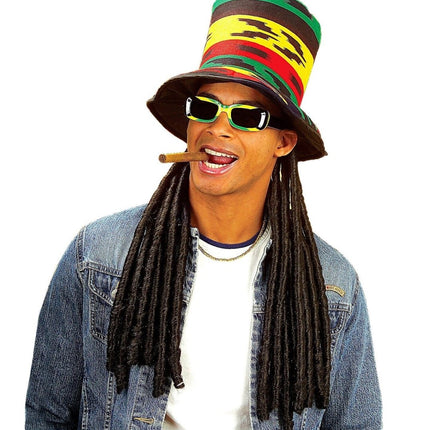 Hoed Rasta Met Dreadlocks van Widmann koop je bij Partywinkel