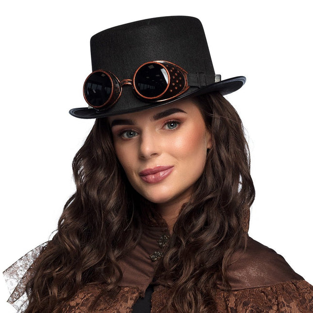 Hoed Steamgoggles Bril van Boland koop je bij Partywinkel